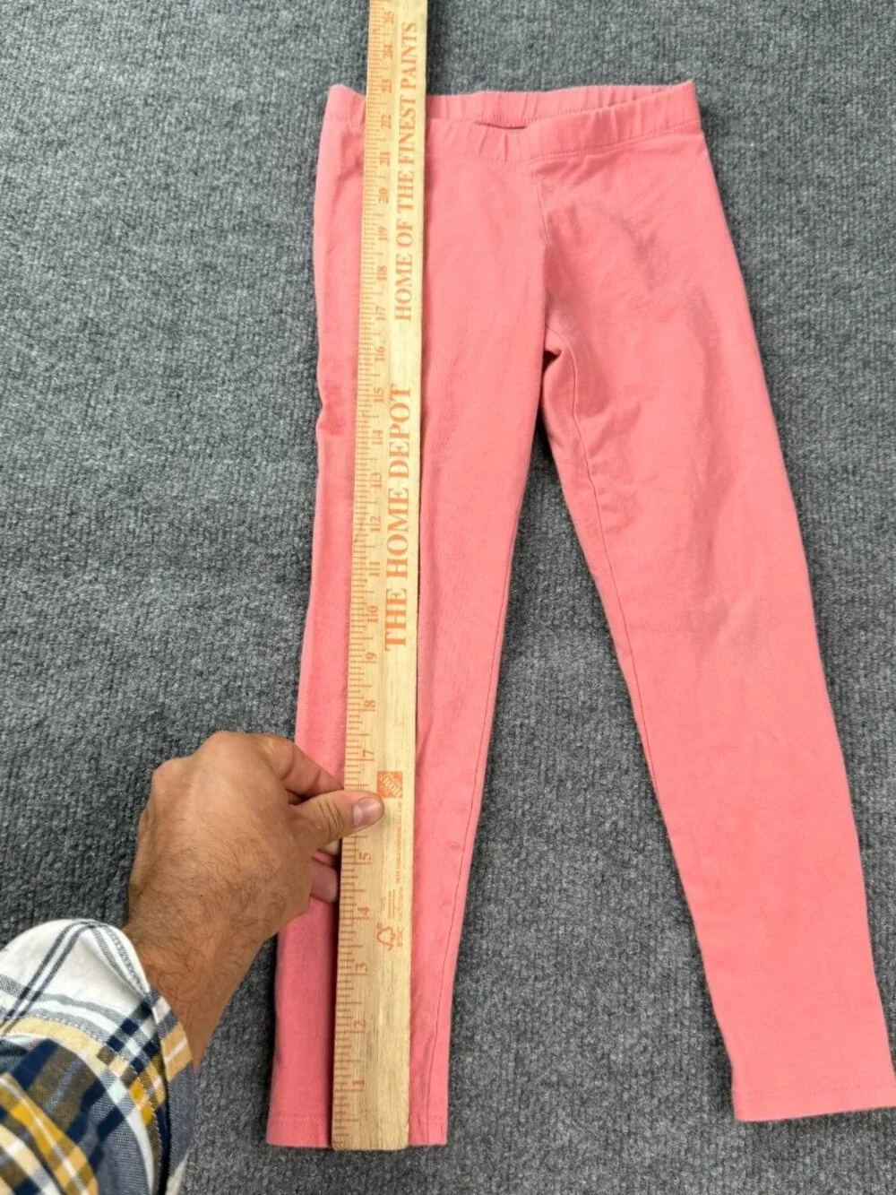 Members Mark Girl's Leggings Pink Stretch Casual Pants Size 4/5 Stains Flaws